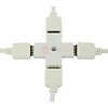 Spliter Connector voor RGB LED Strips 4 hoeken