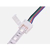 RGB ledstrip connector koppelstuk 15cm 4-aderig, verbinden zonder te solderen
