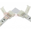 RGB ledstrip connector koppelstuk voor hoeken 4-aderig, verbinden zonder te solderen
