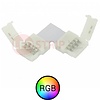 RGB ledstrip connector koppelstuk voor hoeken 4-aderig, verbinden zonder te solderen