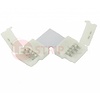 RGB ledstrip connector koppelstuk voor hoeken 4-aderig, verbinden zonder te solderen