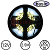 LEDStrip Koud Wit 2.5 Meter 60 LED per meter 12 Volt - Basic