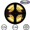 LEDStrip Warm Wit 2,5 Meter 120 LED per meter 12 Volt - Basic