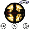 LEDStrip Warm Wit 5 Meter 60 LED per meter 24 Volt - Basic