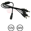 LEDstrip DC voeding splitter 1 x female naar 5x male voor 12 en 24 Volt