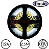 LEDStrip Helder Wit 2,5 Meter 120LED per meter 12 Volt - Basic