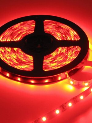LEDStrip Rood 5 Meter 60 LED 12 Volt