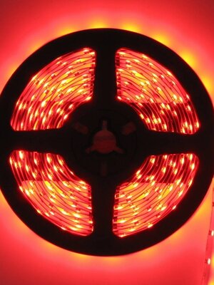 LEDStrip Rood 5 Meter 60 LED 24 Volt