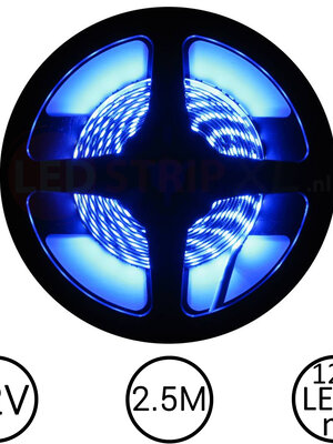 LEDStrip Blauw 2,5 Meter 120 LED 12 Volt