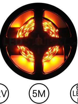 LEDStrip Oranje 5 Meter 60 LED 12 Volt
