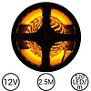 LEDStrip Geel 2,5 Meter 120 LED per meter 12 Volt