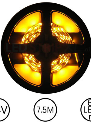 LEDStrip Geel 5 Meter 60 LED 24 Volt