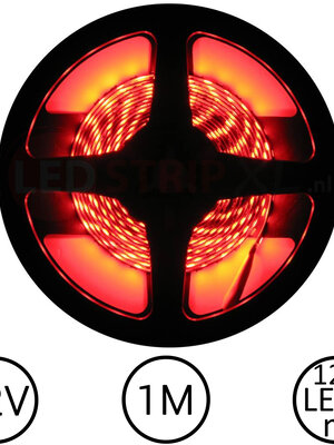 LEDStrip Rood 1 Meter 120 LED 12 Volt