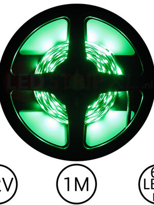 LEDStrip Groen 1 Meter 60 LED 12 Volt