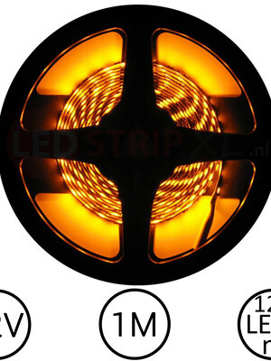 LEDStrip Geel 1 Meter 120 LED 12 Volt
