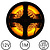 LEDStrip Geel 1 Meter 120 LED per meter 12 Volt