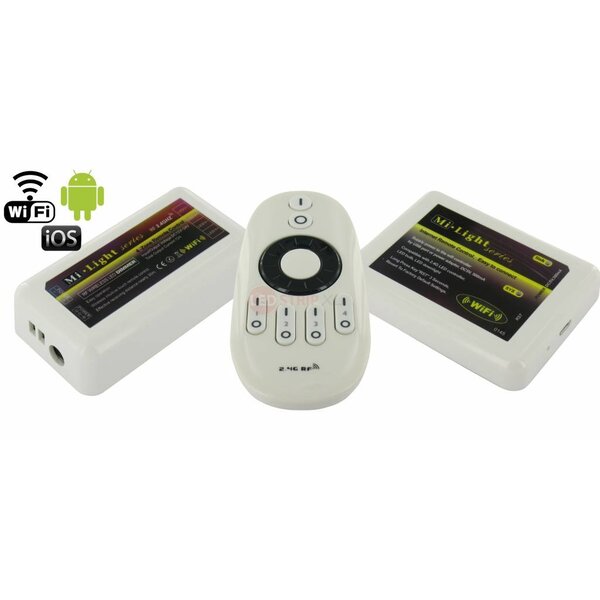 Milight / MiBoxer LEDStrip 4-zone dimmer controller met RFafstandsbediening en WiFmodule