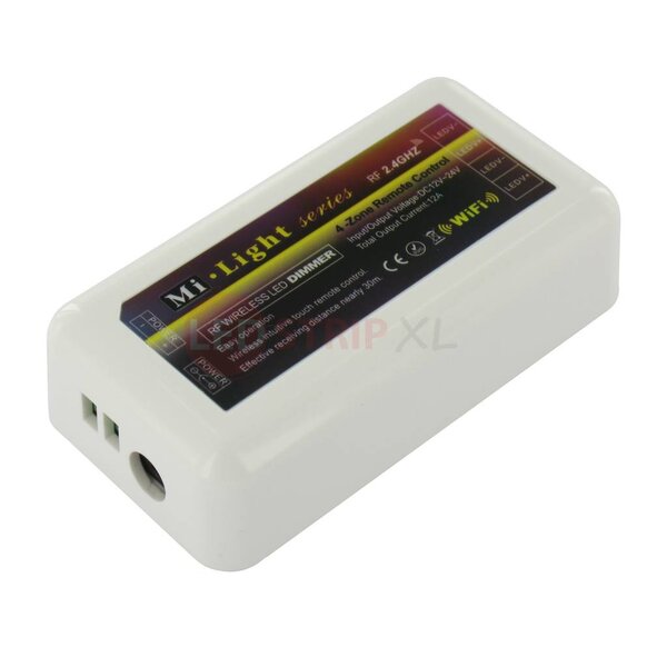 Milight / MiBoxer LEDStrip 4-zone dimmer controller met RFafstandsbediening en WiFmodule
