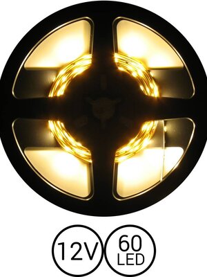 PowerLED Warm Wit 0,5 t/m 2,5 Meter 60 LED 12 Volt