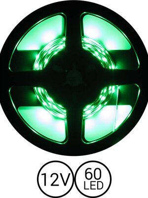 PowerLED Groen 0,5 t/m 2,5 Meter 60LED 12 Volt