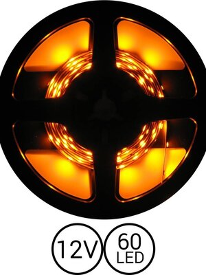 PowerLED Geel 0,5 t/m 2,5 Meter 60LED 12 Volt