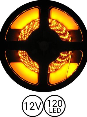 PowerLED Geel 0,5 t/m 2,5 Meter 120LED 12 Volt