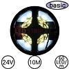 LEDStrip Koud Wit 10 Meter 60 LED per meter 24 Volt - Basic