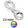 Verlengkabel 2,5 meter voor RGB LED Strips 4-aderig