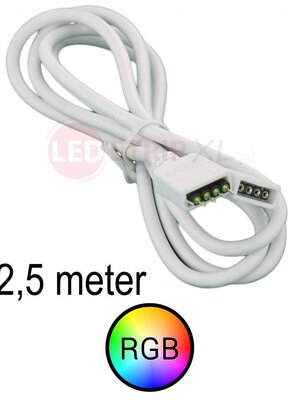 RGB LEDStrip Verlengkabel 2.5 meter