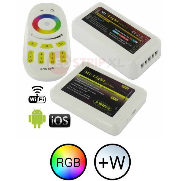Milight / MiBoxer RGBW LEDStrip 4-Zone RF controller en WiFi module SET