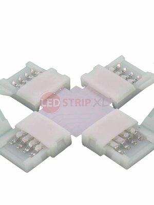 RGB LEDStrip klik koppelstuk kruispunt