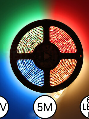 12V RGBW LEDStrip 5 meter 300led
