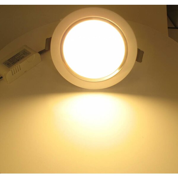 Dolphix LED Downlight - Warm Wit - 9 Watt - incl. driver - wit