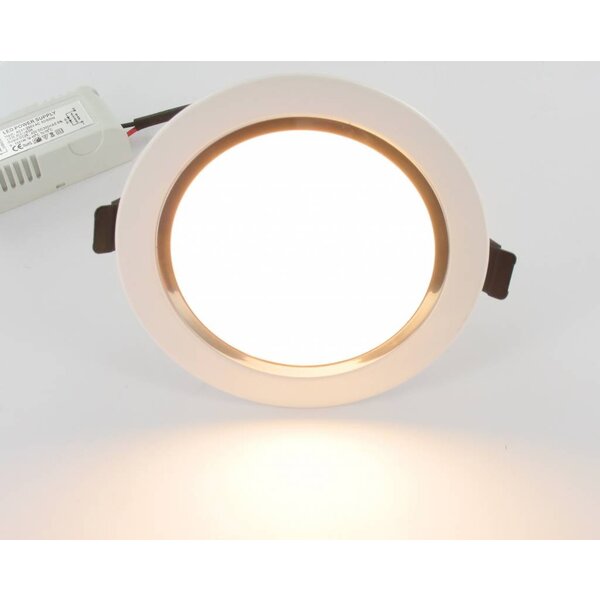 Dolphix LED Downlight - Warm Wit - 9 Watt - incl. driver - wit
