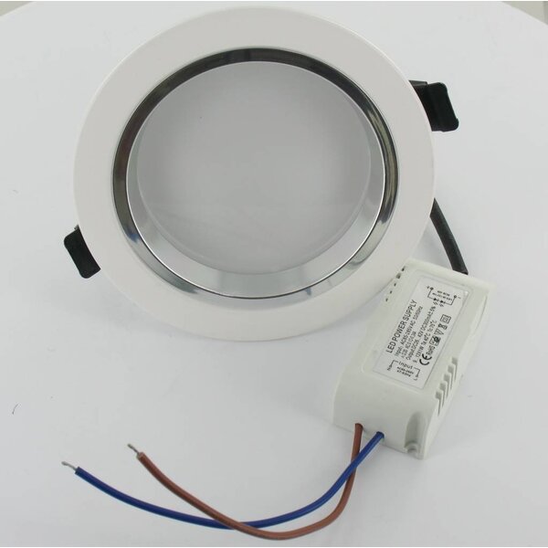 Dolphix LED Downlight - Warm Wit - 9 Watt - incl. driver - wit