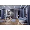 Lumines Aluminium Inbouw Profiel 1 meter - Architectonisch