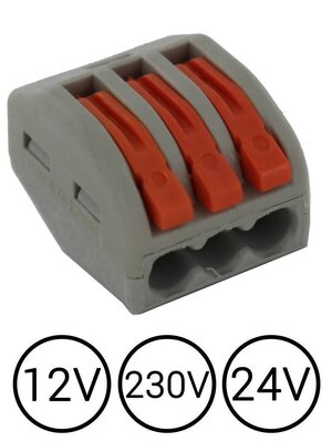 Wago verbindingskle - lasklem 3-voudig