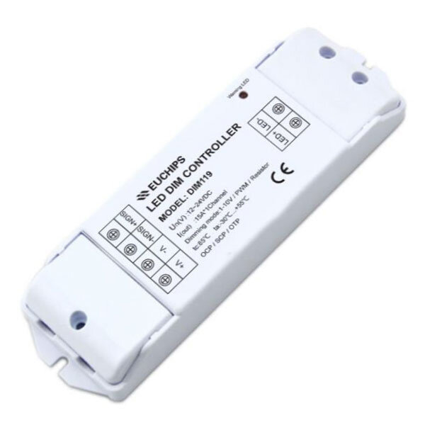 Euchips 1-10V LED Dimmer 12-24V DC