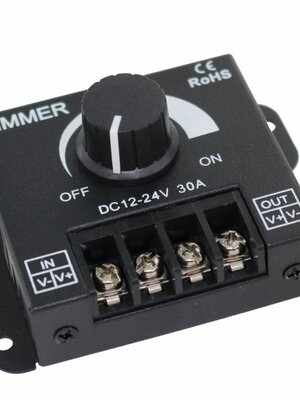 Dimmer voor LED Strips met 1 kleur 30A