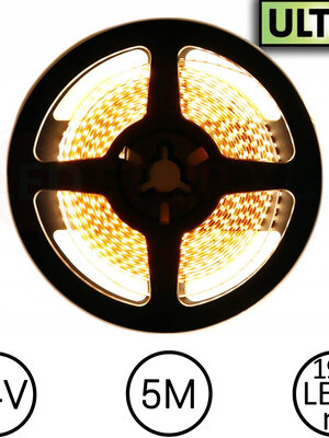 LED Strip Warm Wit 5 meter 196 LED 24 Volt - Ultra