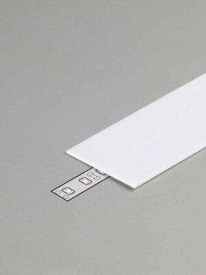 Milky Cover 1 meter voor profiel met verticale schijnhoek