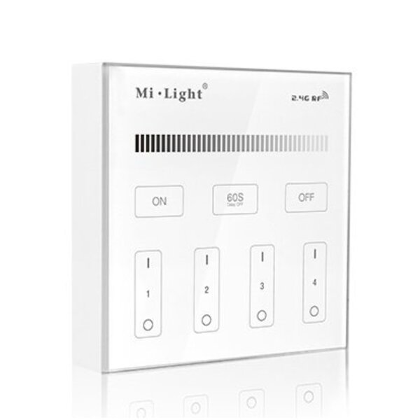 Milight / MiBoxer 2.4GHz Wandpaneel voor LED Strips enkele kleur