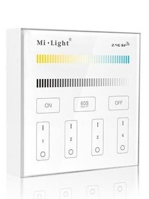 2.4GHz Wandpaneel voor Dual White LED Strips