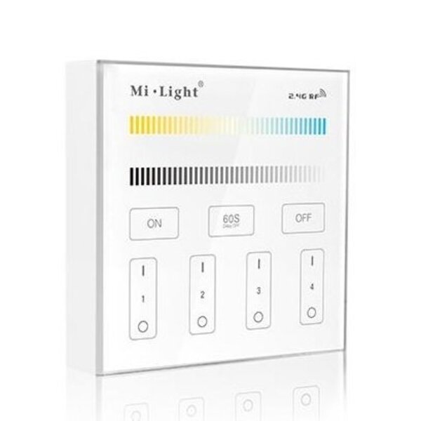 Milight / MiBoxer 2.4GHz Wandpaneel voor Dual White LED Strips