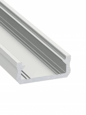 Aluminium opbouw profiel plat 1 meter