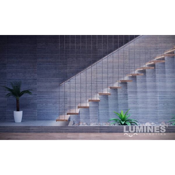 Lumines Aluminium opbouw profiel plat 1 meter