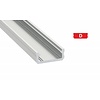 Lumines Aluminium opbouw profiel plat 2 meter (13mm binnenmaat)