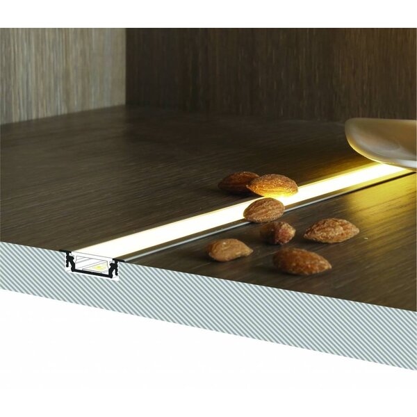 Topmet Aluminium inbouw profiel voor 14mm strips 1 meter Groove14