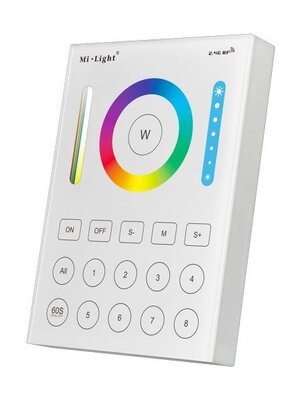 RGB+CCT Draadloos Wandpaneel 8-zones B8