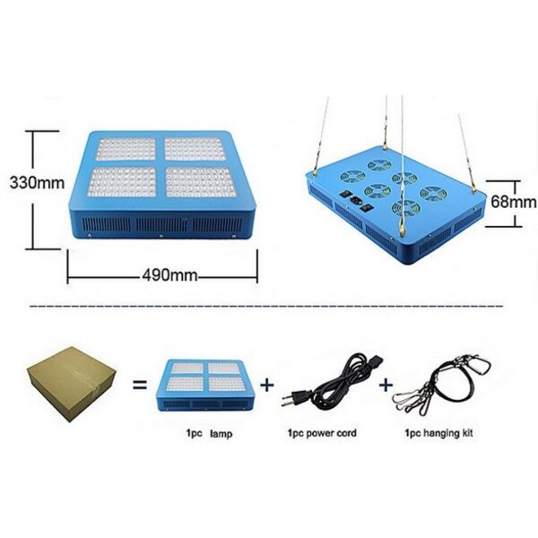 Epistar LED Kweeklamp Growlight 200 watt 4-band